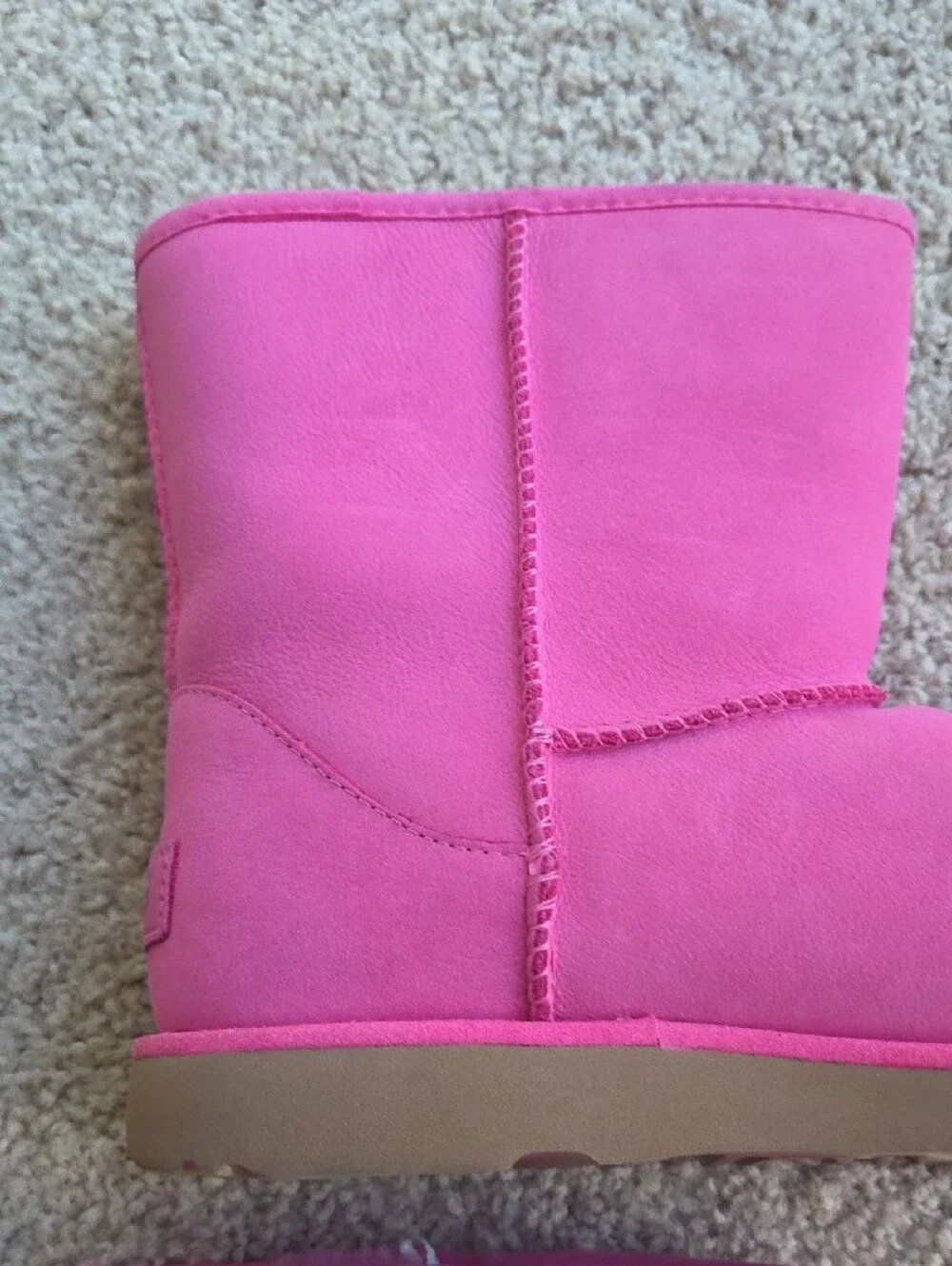 UGG Hot Pink Short Shearling Boots